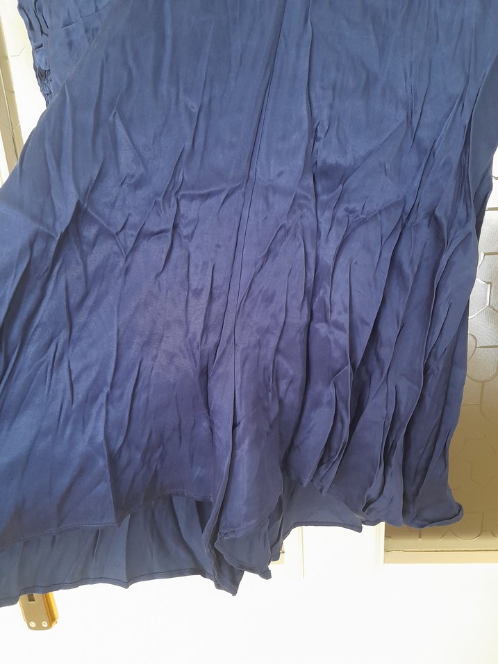 Lacivert Mini saten Tulum - Görsel 4