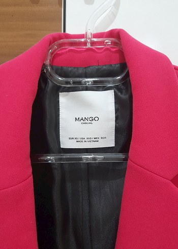 Mango Fuşyaı Midi Kadın Blazer Ceket - Görsel 6