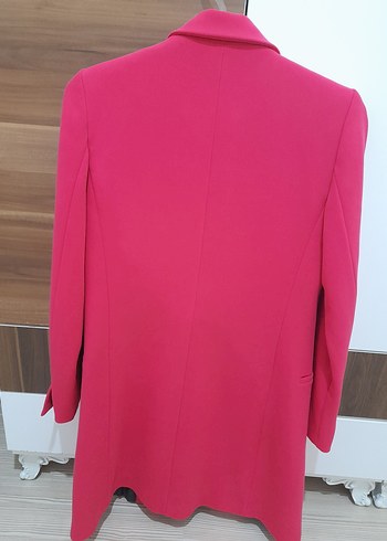 Mango Fuşyaı Midi Kadın Blazer Ceket - Görsel 5