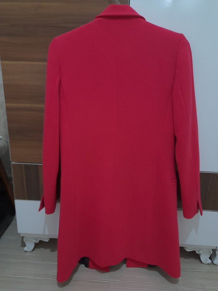 Mango Fuşyaı Midi Kadın Blazer Ceket - Görsel 2