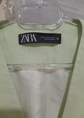 Zara Düğmeli Keten Kadın Yelek - Görsel 2