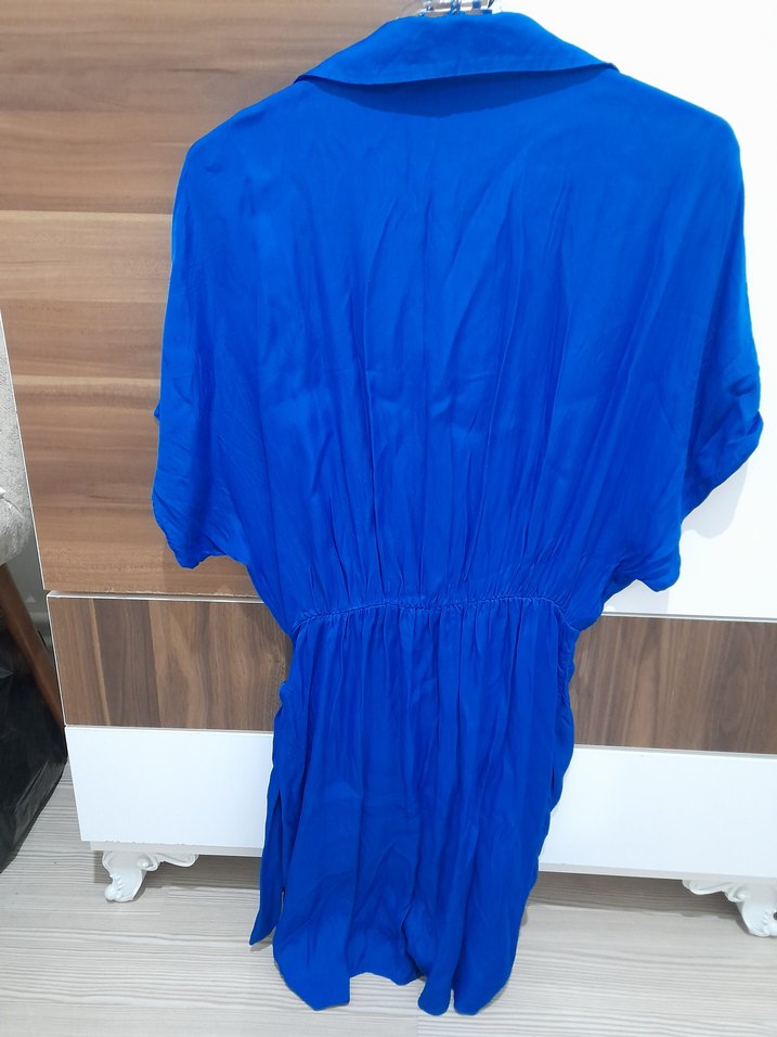 Zara Saten Mini Kadın Elbise - Görsel 3