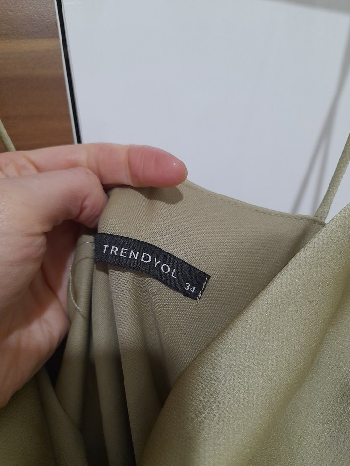 Trendyolmilla Uzun Askılı Kadın Elbise - Görsel 5