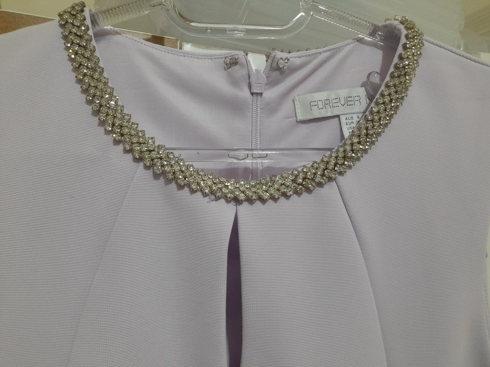 Forever new Taşlı  lila Kolsuz Bluz - Görsel 3