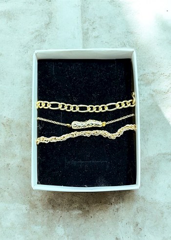 Altın Zincir Detaylı Minimalist Bileklik - Görsel 2