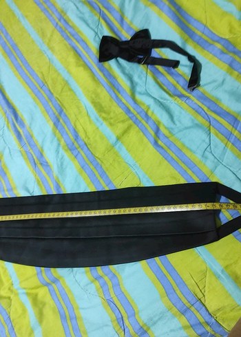 Koyu Renk Erkek Papyon ve kuşak - Görsel 2