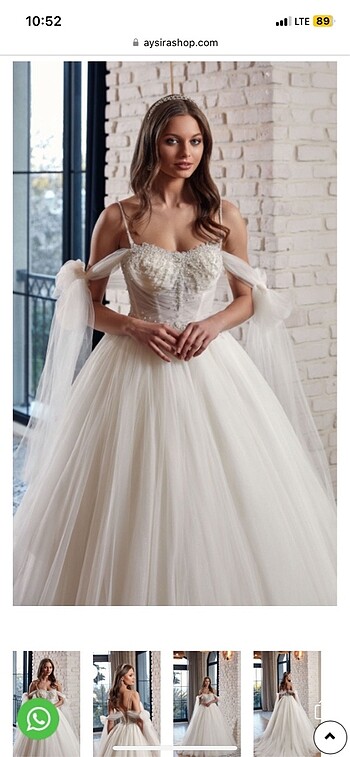 PRENSES GELİNLİK 36 BEDEN