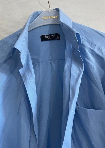 Mavi erkek Gömlek - Görsel 4