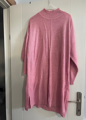 Pembe Triko Kadın tunik - Görsel 4
