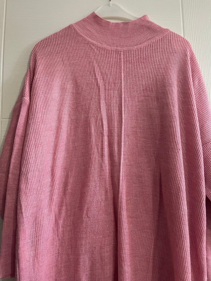 Pembe Triko Kadın tunik - Görsel 5