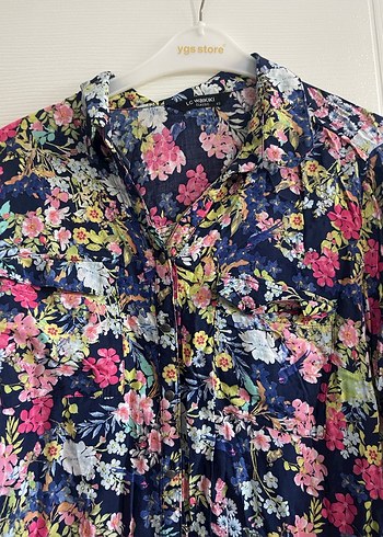 Çiçek Desenli Uzun Hamile Eteği - Görsel 5