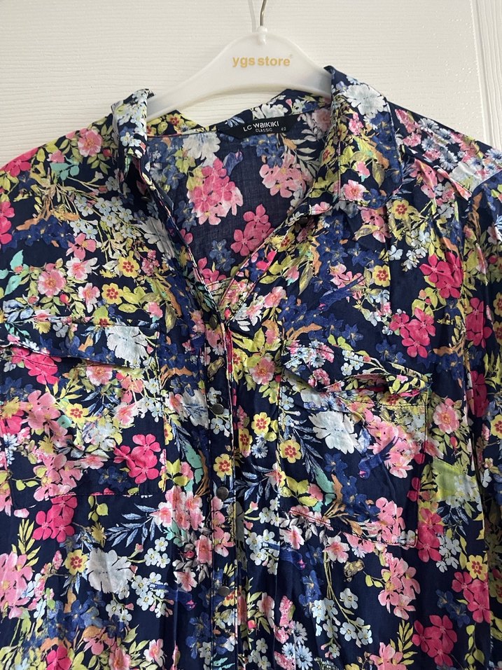 Çiçek Desenli Uzun Hamile Eteği - Görsel 5