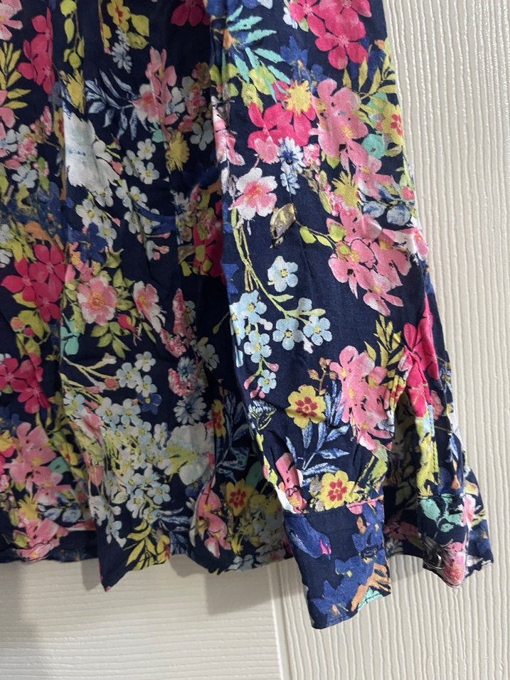 Çiçek Desenli Uzun Hamile Eteği - Görsel 3