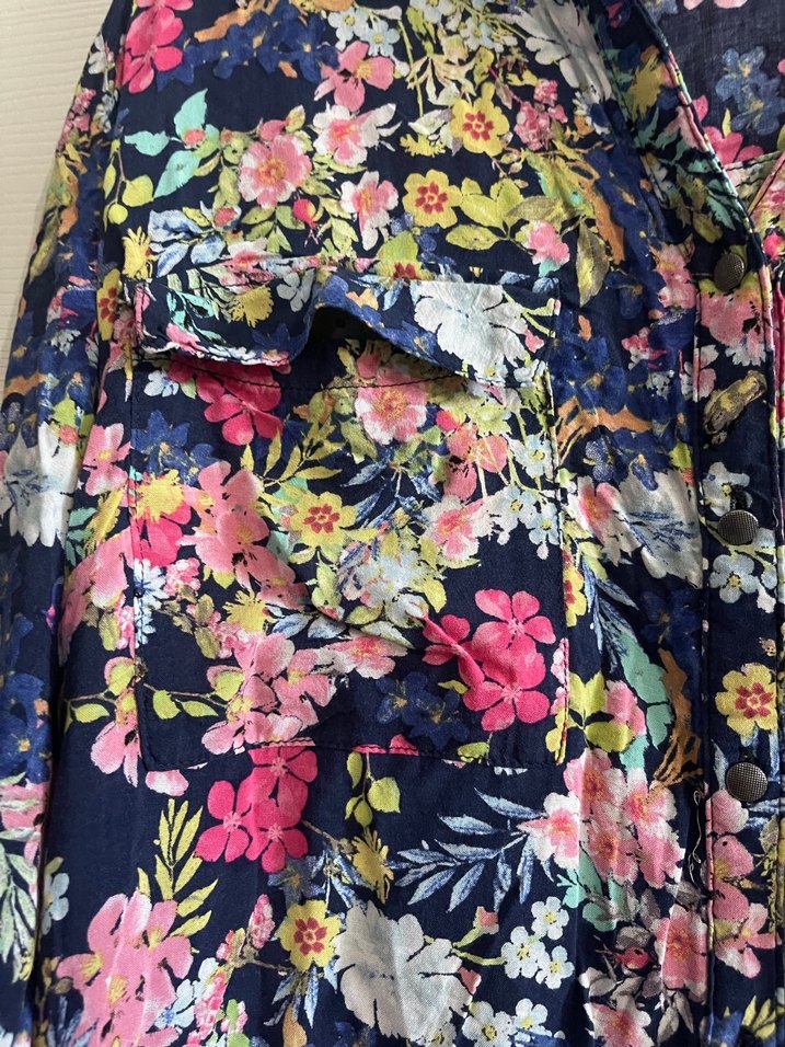 Çiçek Desenli Uzun Hamile Eteği - Görsel 4