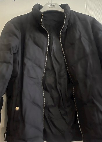 Erkek Siyah Dar Kesim Midi Kışlık Ceket - Görsel 2