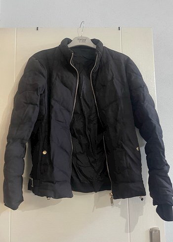 Erkek Siyah Dar Kesim Midi Kışlık Ceket - Görsel 6