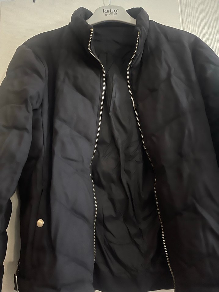 Erkek Siyah Dar Kesim Midi Kışlık Ceket - Görsel 2