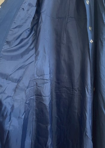 Düğmeli Lacivert Kadın kaşe kaban - Görsel 2