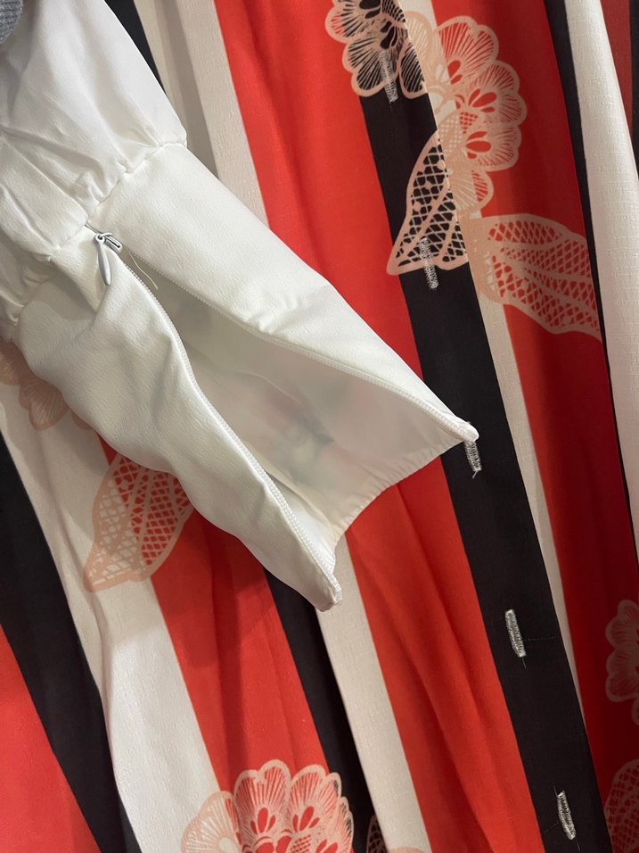 Kadın Uzun Kollu Desenli Uzun Elbise/tunik - Görsel 2