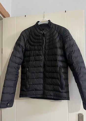 Siyah Erkek Fermuarlı Spor Mont - Görsel 5