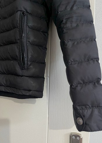 Siyah Erkek Fermuarlı Spor Mont - Görsel 2