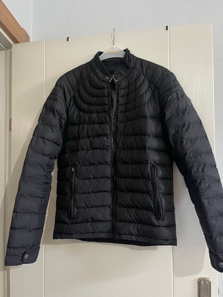 Siyah Erkek Fermuarlı Spor Mont - Görsel 5