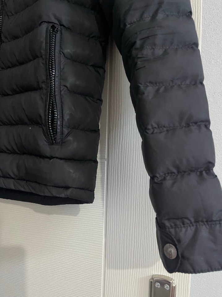 Siyah Erkek Fermuarlı Spor Mont - Görsel 2