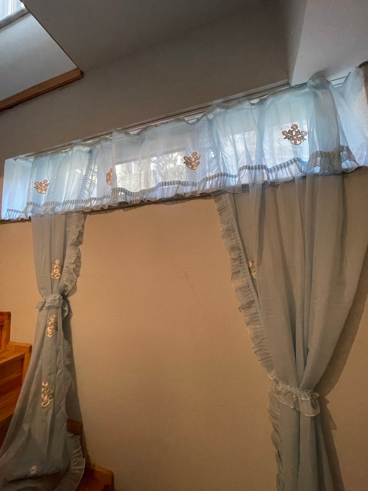 Nakışlı Gri Bohem Perde - Görsel 5