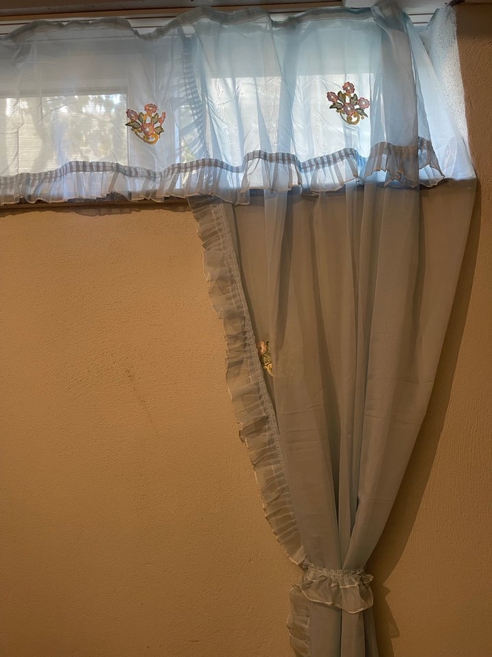 Nakışlı Gri Bohem Perde - Görsel 4