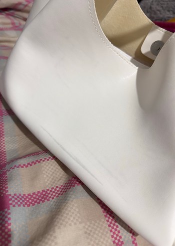 Beyaz Suni Deri Kadın Çanta - Görsel 6