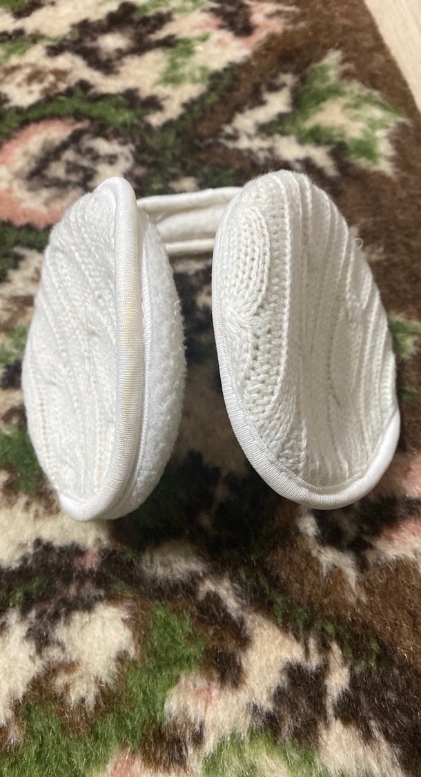 Gri Bohem Mini Triko Kürk Detaylı Kulaklık - Görsel 5