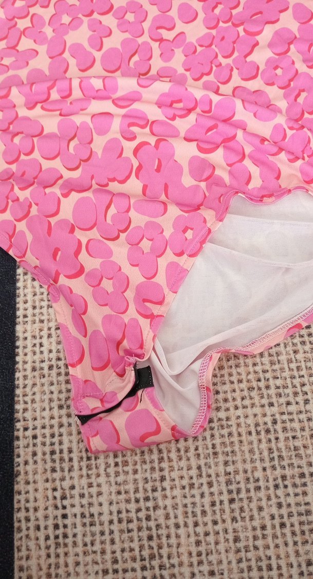 Pembe Baskılı Uzun Kollu Bluz 2xl - Görsel 3