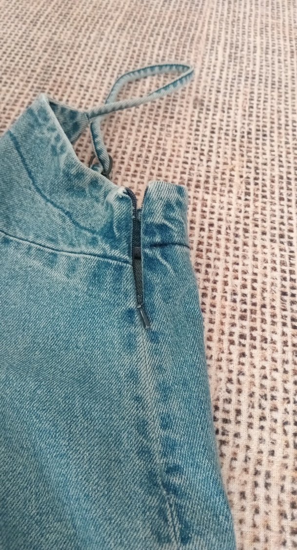Mavi Denim elbise - Görsel 3