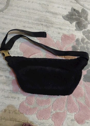 Kemerli Siyah Kadın bel çantası - Görsel 4