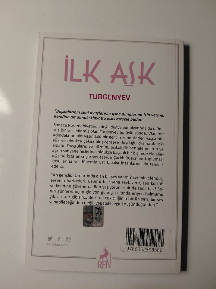 İlk Aşk - Turgenyev - Görsel 2