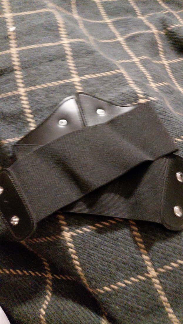 Siyah Deri Tokalı Gotik Kemer - Görsel 4