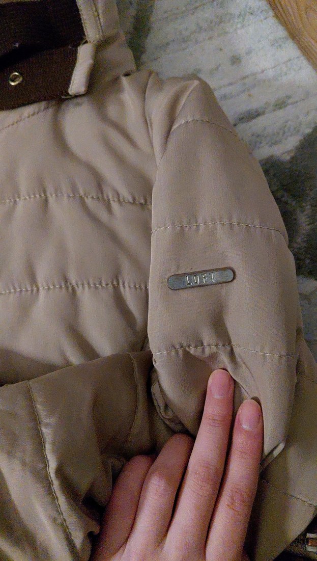 Bej Kemerli Kadın Kışlık Mont - Görsel 3