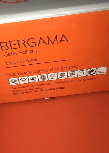 Hisar Paslanmaz Çelik Sahan 20x4.2 cm - Görsel 2