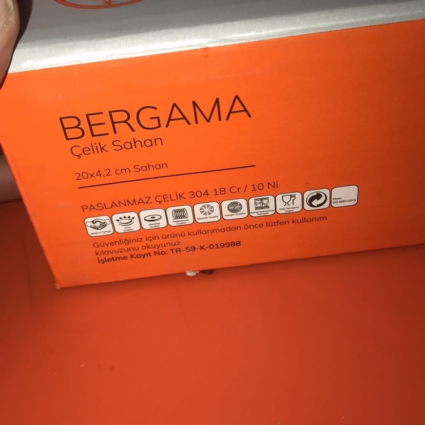 Hisar  Paslanmaz Çelik Sahan 20x4.2 cm - Görsel 2