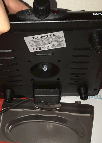 Siyah Elektrikli Ocak Tek Plaka - Görsel 2