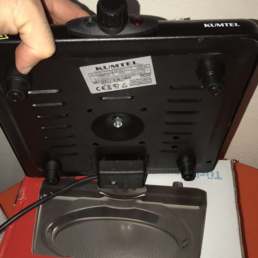 Siyah Elektrikli Ocak Tek Plaka - Görsel 2