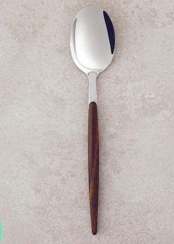 Ahşap Saplı 18 Parça Çatal Bıçak Kaşık Seti - Görsel 2