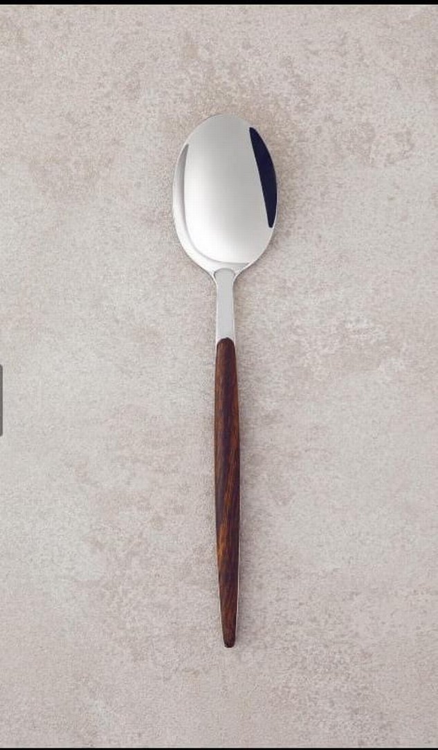 Ahşap Saplı 18 Parça Çatal Bıçak Kaşık Seti - Görsel 3