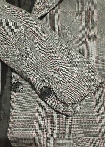 Düğmeli Gri  Ceket, Normal Boy - Görsel 2