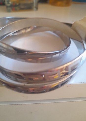 Gri Yılan Desenli Vintage Kadın 3 lü Bileklik - Görsel 2