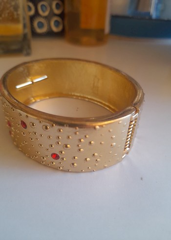 Altın Renkli Boncuklu Kadın Bileklik kelepçe - Görsel 4