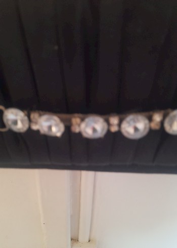 Zincir Detaylı Siyah Süet Kadın Clutch Çanta - Görsel 4