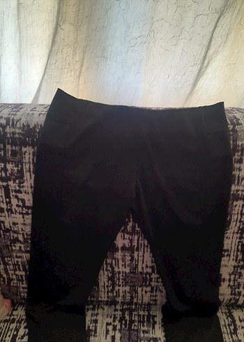 Kadın Siyah Elastik Kumaş Pantolon - Görsel 2