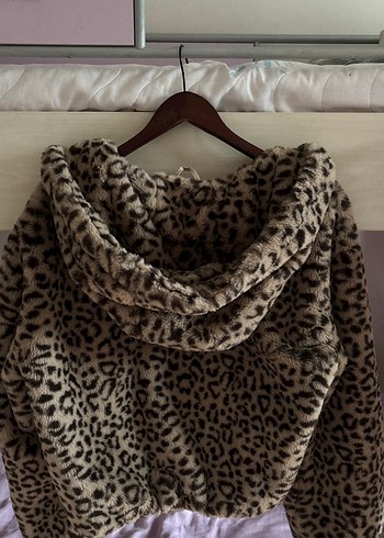 Leopar Peluş Hırka - Görsel 6