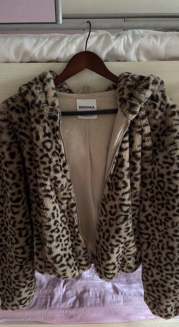 Leopar Peluş Hırka - Görsel 5